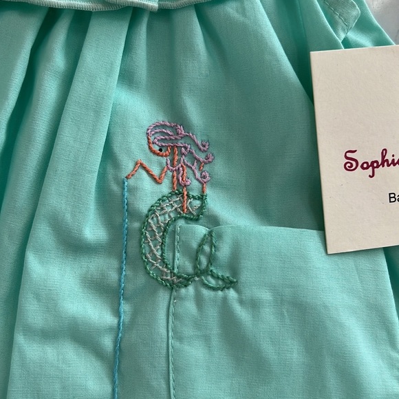 New Sophie & Lucas Baby Girls Mermaid Embroidered Dress - Picture 2 of 5